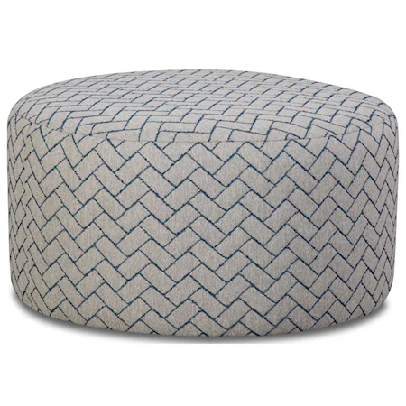 Round Ottoman with Casters
